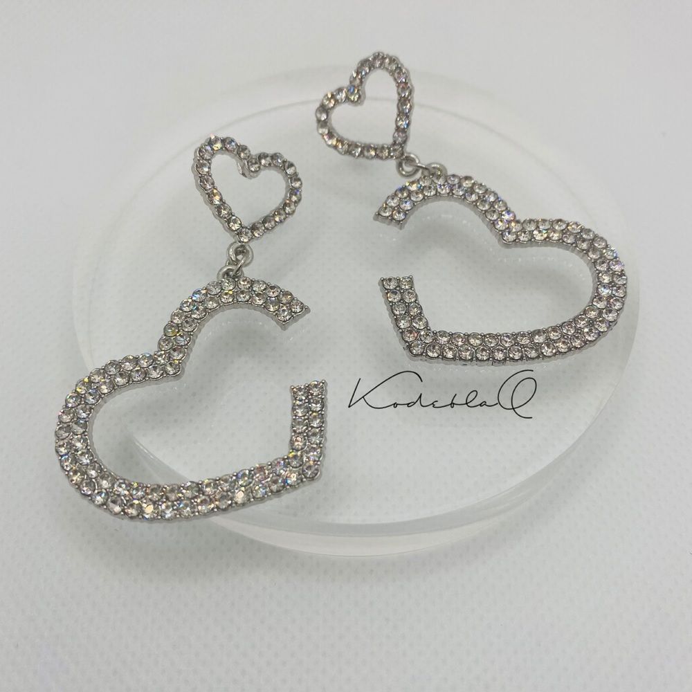 Heart Drop Earrings